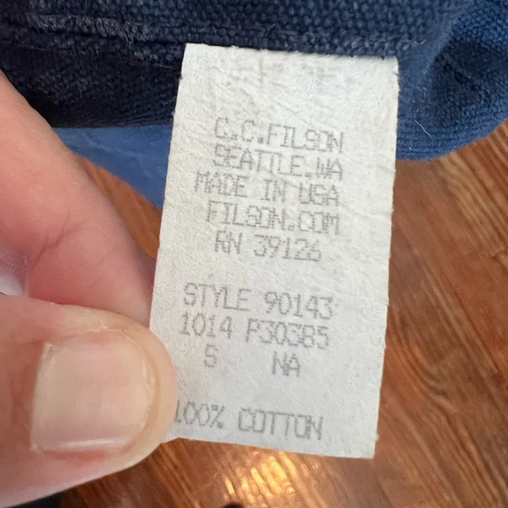 Shinola Filson Blue Cotton Floor Pillow